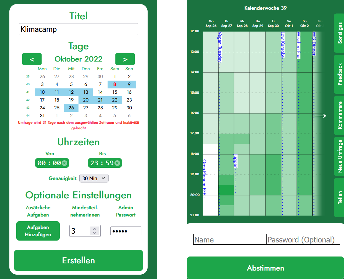Screenshot of When to Mawa
